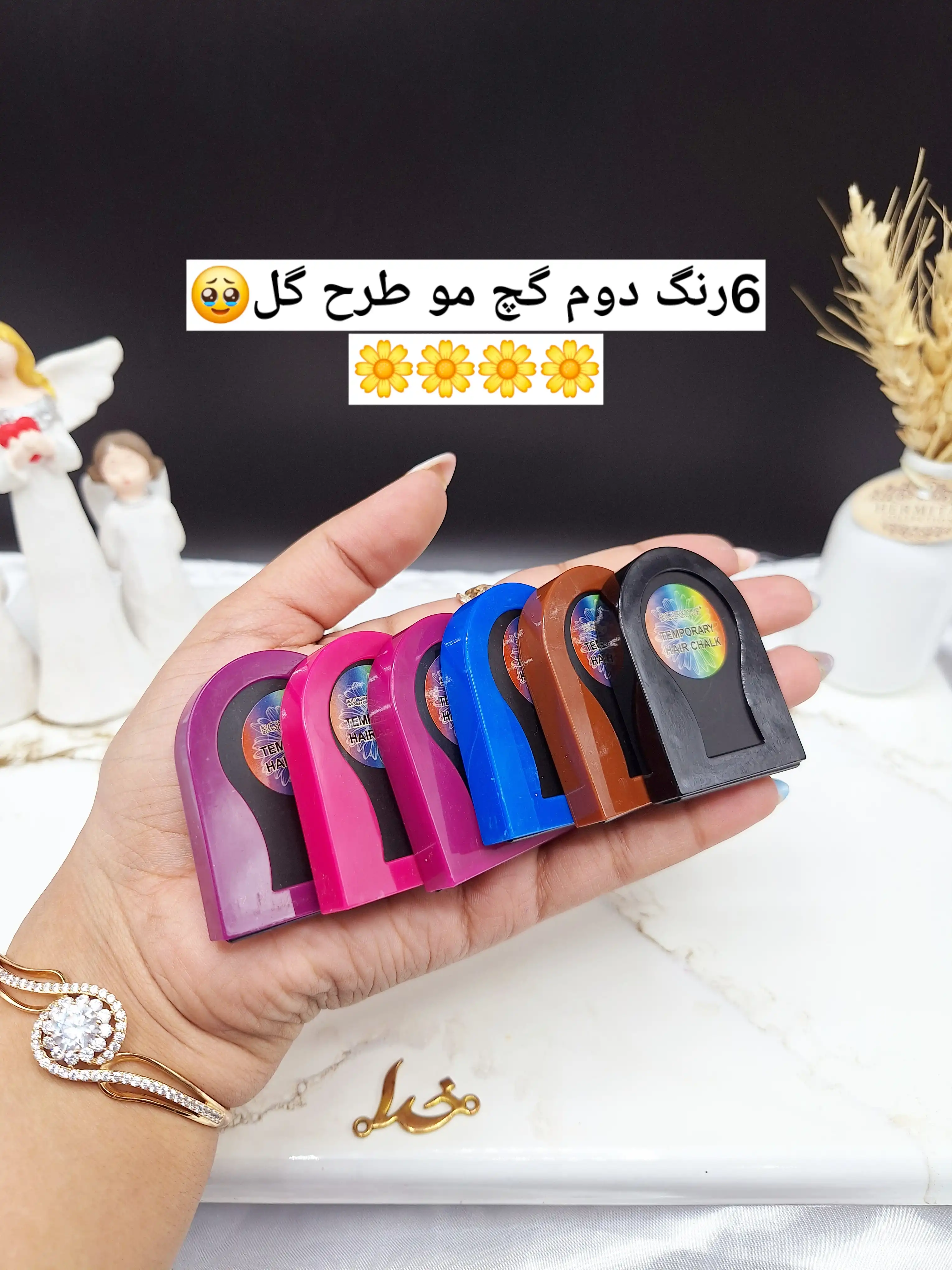پک 6 تایی گچ مو سکه ای بیگر بوئی BIGGER BOWIE کد 1102 | فروش عمده