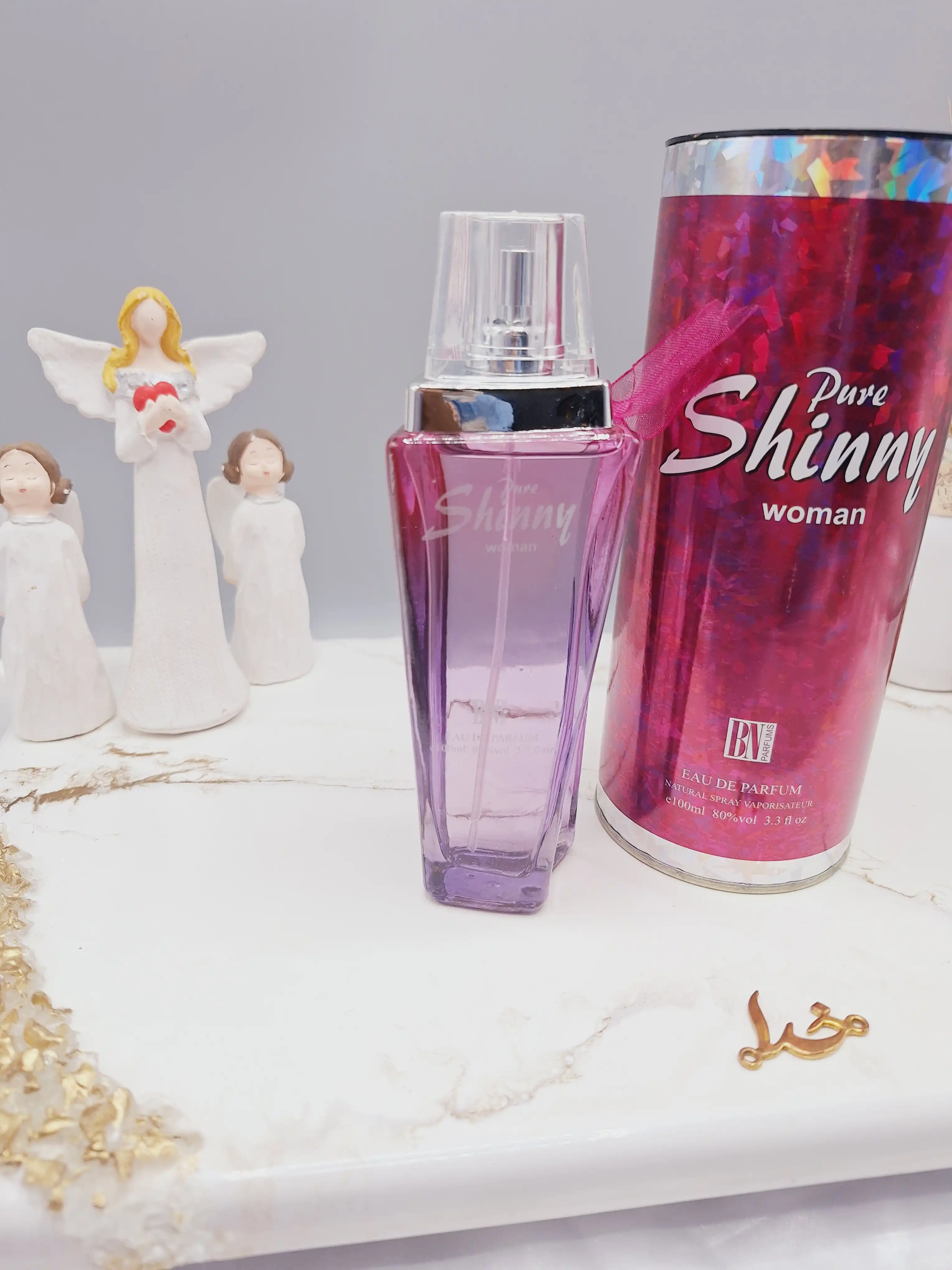ادکلن زنانه Pure Shinny woman قوطی صورتی کد 8003