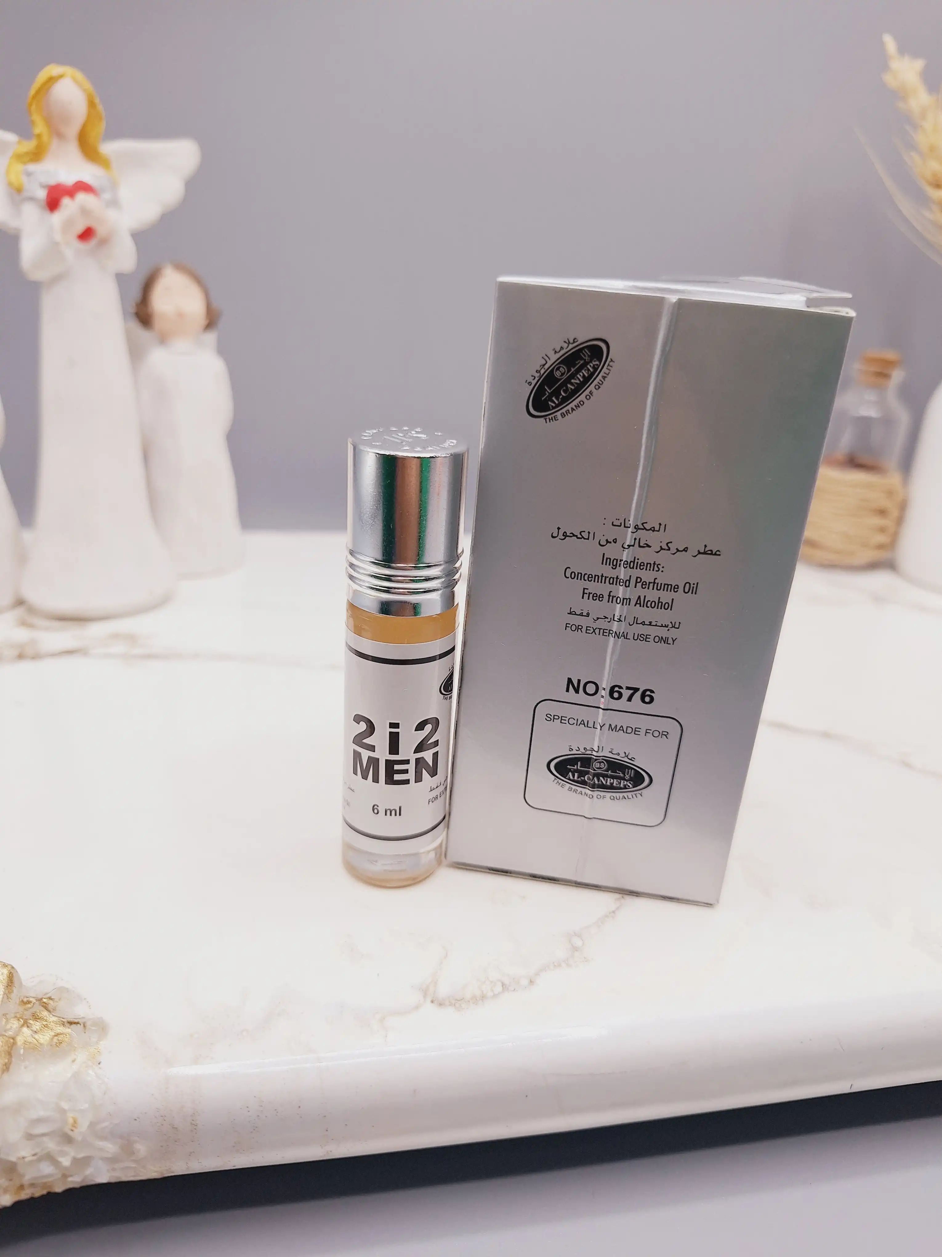 عطر 6 میل بدون الکل مدل 2i2 MEN مردانه کد 676